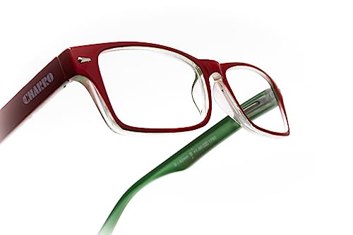 El Charro Lunettes de Lecture Kansas Modèle Rouge / Vert, +1.5 Dioptrie - 1 Produit – vue 3