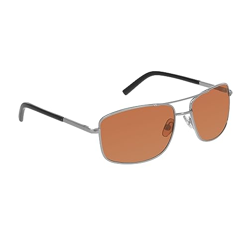 Image of proSPORT Blue Light Blocking Sunglasses - HD Copper Amber Metal Aviator Reduce Eye Strain Better Sleep