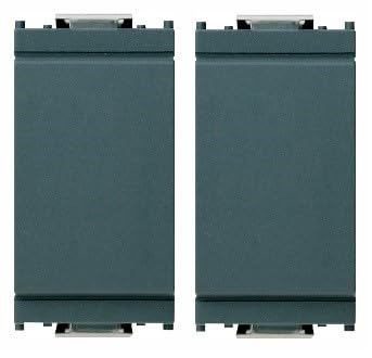 VIMAR Copriforo Con fronte liscio Grigio 2 pezzi 0T16542 Idea Lochabdeckung mit glatter Vorderseite grau 2 Stück