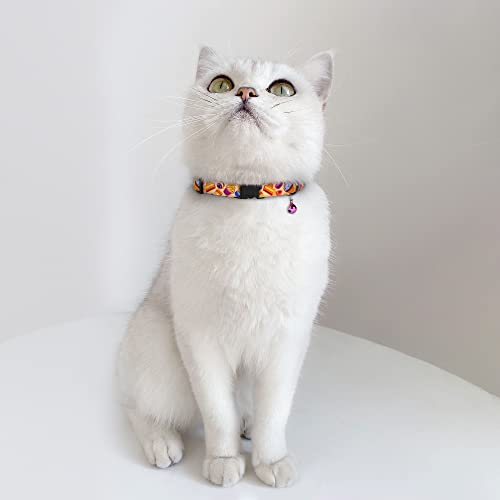 Cat Collar Breakaway 2Pcs Adjustable Donuts Pattern Cupcakes Cookie Sweet Safety Pet Collars For Cats Kitten (Cupcake + Donut) #TOP4