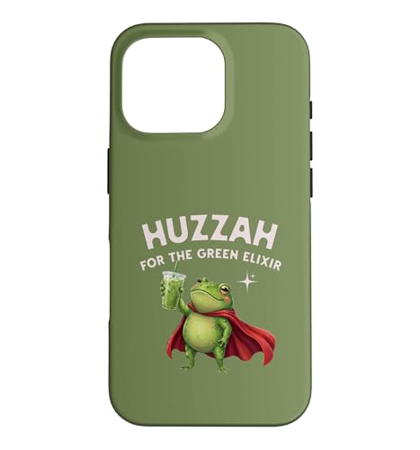Huzzah For The Green Elixir Frog ���� ����t�@���^�W�[ �ʔ��� �X�}�z�P�[�X iPhone 16 Pro �p