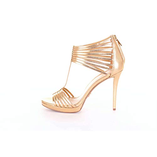 MICHAEL Michael Kors Sandalo Leann In Pelle metallizzata Donna Mod. 40R8LEHA1M 8½=39