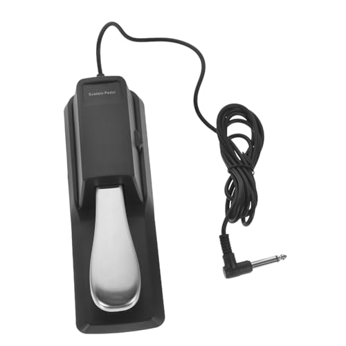 BESPORTBLE 1Pc Sustain Pedal for Electronic Keyboard Classic Foot Pedal with Half Pedaling Capability Durable and Piano Pedal for Synthesizers and Keyboards
