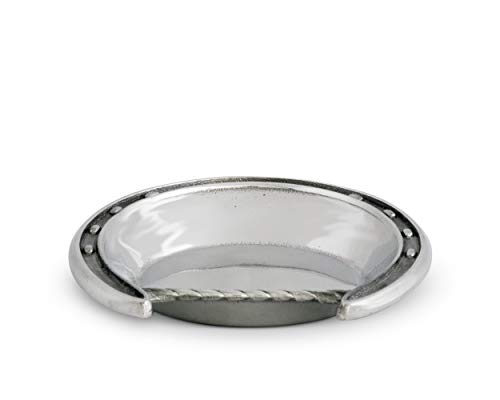 Arthur Court Designs Aluminum Lucky Horseshoe Nut Candy Bowl 5.25 Inch Long #TOP2