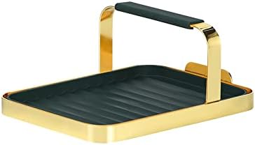 JIEQIJIAJU Cooking Spoon Rest, Multiple Utensil Rest with Drip Pad Spoon Holder for Stove Top Kitchen Gadgets Holder Cooking Utensil Organizer for Spoons, Spatulas, Ladles, Pot Lid Stand Holder, Gold