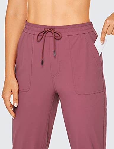 CRZ YOGA Calças De Caminhada Elásticas Femininas Com Cordão à Prova D'água Cintura Elástica Joggers