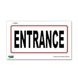 Entrance - Business Store Sign - Window Wall Sticker