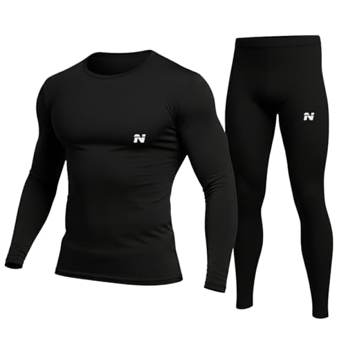 NINQ Men Polyester Spandex Men's Sports Running Set Compression S...