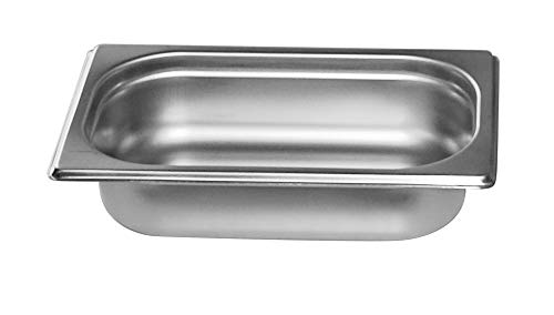 Gastro-Bedarf-Gutheil Gastronormbehälter GN Behälter 1/4 65 mm Tief stapelbar Edelstahl Geeignet für Chafing Dish, Bain Marie, Saladette