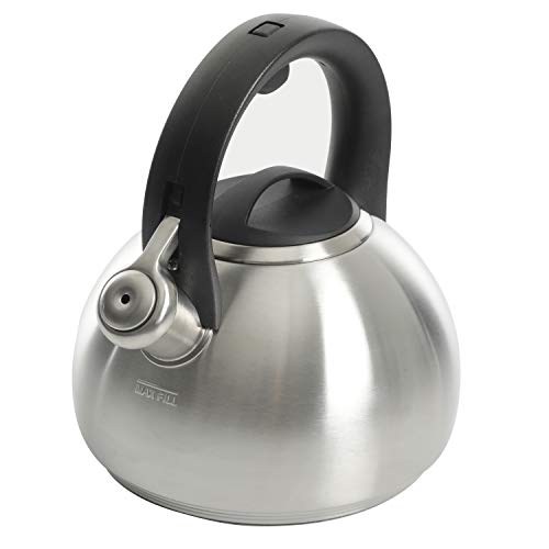 Kenmore Halsted Tea Kettle, 2.1-Quart, Stainless Steel
