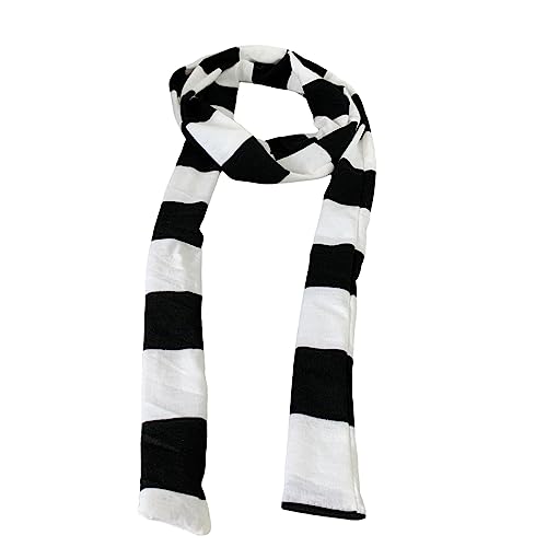 HEYZAKKA Colorful Stripe Pattern Scarf For Teens Girls Breathable Scarves For Students Camping Shopping Taking Photo