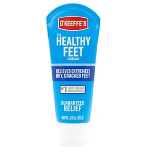 O’Keeffe’s for Healthy Feet Foot Cream – 3 Oz Travel Size Tube (1 Pack) – Guaranteed Relief for Extremely Cracked, Dry Feet, Repairing Skincare, Instantly Boosts and Retains Moisture Levels