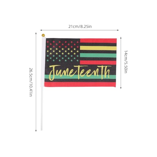 Drapeau à main afro-américain en polyester résistant lot de 100