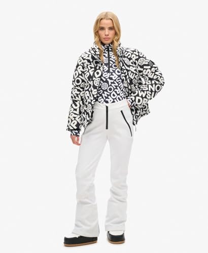 Superdry Para Mujer. WS110171A PantalóN De Esquí Entallados Softshell Blanco (14 Uk = L), Deportivo, Poliamida, Nieve - 5