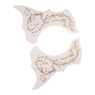 DOMELAY 4pcs Folk Guitar Pickguard Scratch Plate pour 40/41 Pouces pour Guitare Acoustique, 2 * or blanc, comme décrit - Les Beatles, Paul McCartney, John Lennon, RIngo Starr, George Harrison DOMELAY 4pcs Folk Guitar Pickguard Scratch Plate pour 40/41 Pouces pour Guitare Acoustique, 2 * or blanc, comme décrit – Image 4