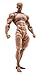 RoofWorld 1/12 Scale Male Action Figure Muscle Strong Joint Body 6 inch Super Flexible 16cm Soldier Miniature Action Figure Body Doll Collectible Toy Model Gift (Yellow Skin)