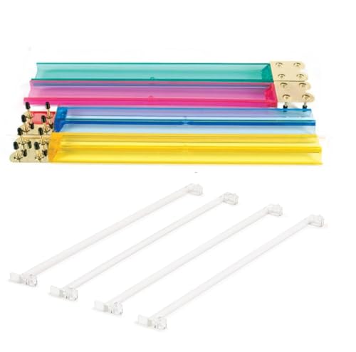 Racks MahJong 18'' acrylique et poussoirs transparents pour support de tuiles