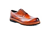 Hamlet FRED Herren Schnürschuh Budapester Crust Brandy, Größe der Schuhe: 44