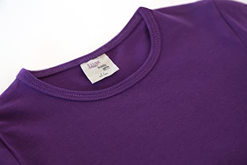 Image of Lilax Girls' Basic Long Sleeve Round Neck Cotton T-Shirt