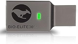 Kanguru Defender Bio-Elite30 Fingerprint Encrypted USB Flash Drive - 128 GB - USB 3.0-256-bit AES - 3 Year Warranty - TAA Compliant