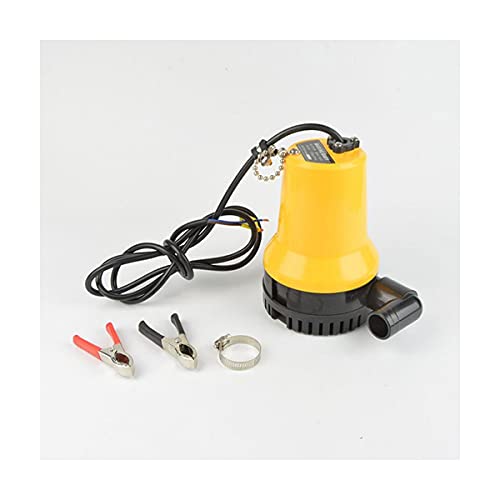 TYZK Electric Submersible Pump Submersible brushless Bilge Pump, Solid Shell, Bright Yellow Mini 12V DC Water Pump 4.5M Sump Pump (Color : 24V)