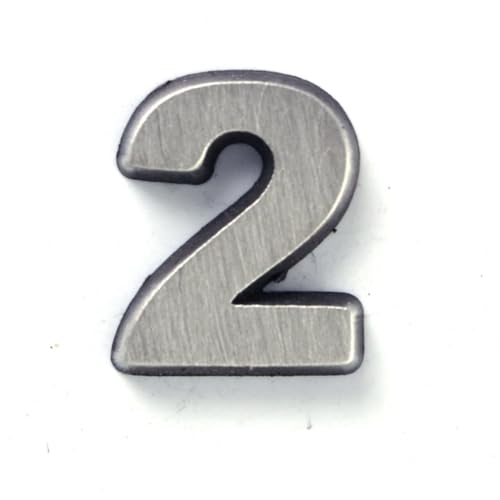 Image of Number 2 Two Lapel Pin by StockPins