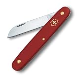 VICTORINOX(ビクトリノックス) フローリストナイフ レッド ガーデニングナイフ ストレート スイス製スペシャリスト ポケットナイフ 【国内正規品】 3.9050.B1
