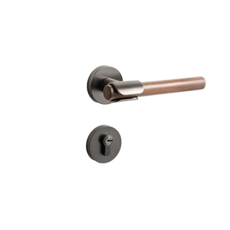 Serrure de porte silencieuse magnétique en zinc gris pour chambre