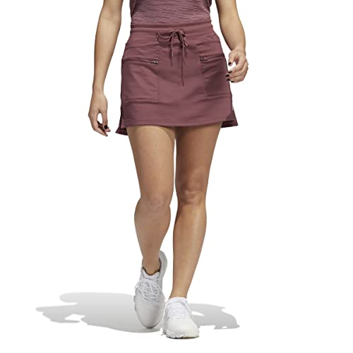 adidas Golf Women's Standard W WRP KNT Skort, Quiet Crimson, XL