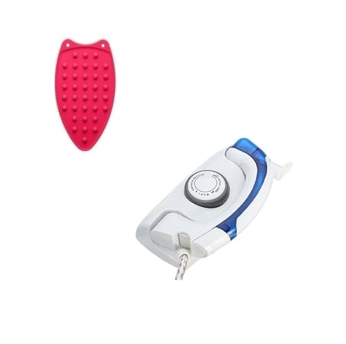 Image of Folding Travel Steam Iron, Portable Mini Dry And Steam Iron With Foldable Handle, Non Stick Soleplate For Clothes, Shirts, Sarees And Garments, Home And Travel Use