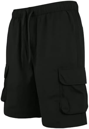 Camo Shorts Men,Cargo Shorts for Men Black Tactical Elastic Waist Relaxed Fit Work Casual Big and Tall Summer Golf Hiking Stretch with Pockets,XXL - 3