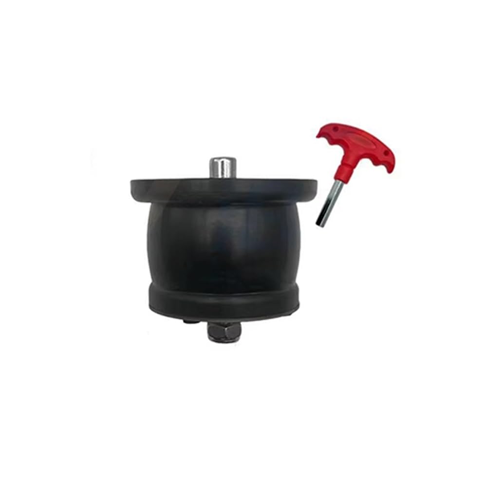 Regulowany gumowy korek spustowy z uchwytem T, korek odpływowy łodzi ze stali nierdzewnej do uszczelniania rur, 1 sztuka (6,5 do 8,5 cm)