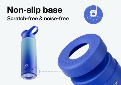 Encool Insulated Stainless Steel Water Bottle With Straw And Carry Loop, Double Wall Cold For 36 Hours, Tritan Leak Proof Lid For Sports, Travel, 24 Oz, Sky #TOP3