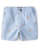 The Children's Place,and Toddler Patterned Chino Shorts,6-9 Months