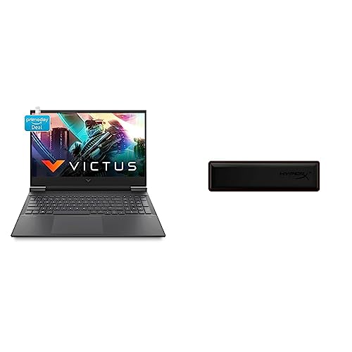 Image of HP Victus Gaming AMD Ryzen 5 5600H Processor 16.1 inch(40.9 cm) FHD Gaming Laptop & HyperX Wrist Rest Variations Compact
