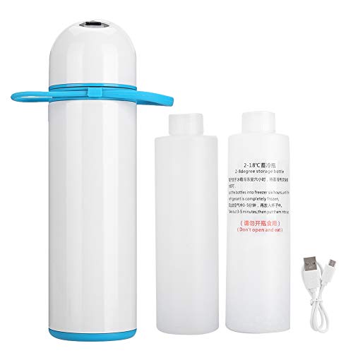 Insulin-Kühlschrank - Tragbare Mini-Insulin-Kühlschrank-Kühler Medical Travel Cooling Cup Flasche(Weiß)