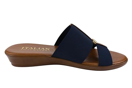 Image of ITALIAN Shoemakers Women's Sofy Wedge Sandal, Comfort Casual Open Toe - Made in Italy, 1.5 inch Heel