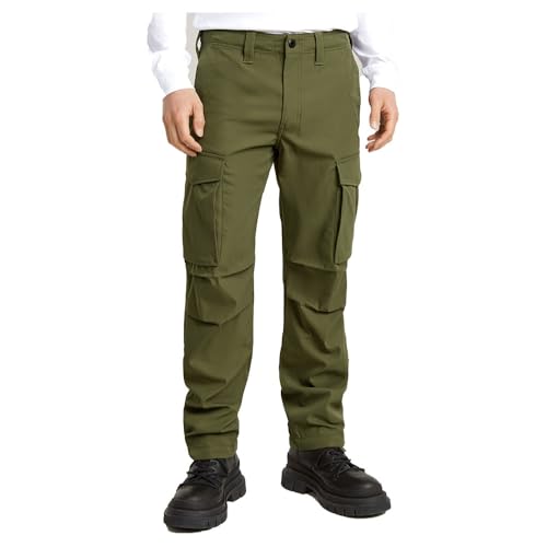 G-Star Men's Core Regular Cargo Pants, Green (shadow olive D24309-D517-B230), 33W / 34L