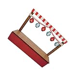 SUIOPPYUW Mini Waffenladen Puppenhaus Verkaufsstand Modell aus Holz, langlebig, für kreative Projekte, Geschenkidee für Bastler und Puppenhaus Liebhaber, Dekoration für den