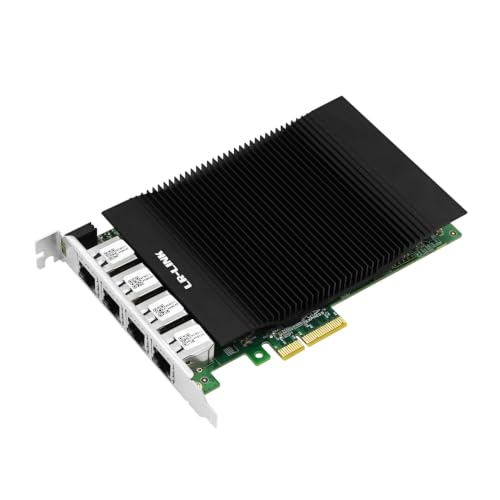 PCIe X4 Tarjeta Capturadora con Cuatro Puertos PoE 5G Vision miniatura 1