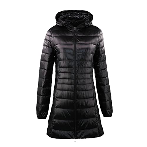 Manteau long chaud en duvet contre le froid glacial de l'hiver en L