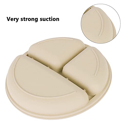 Set Of 6 Baby Feeding Set, Silicone Baby Tableware Set, Food Grade Infant Dinnerware Set, Bpa Free Baby Led Weaning Supplies, Non-Slip Self Feeding Utensils For Toddlers Infant Kids (Beige) #TOP4