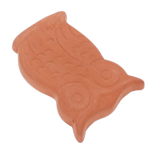 FELTECHELECTR Owl Shaped Terracotta Sugar Keeper Reusable Moisture Absorption Disc for Brown Sugar Storage Food Storage Sugar Softener for Kitchen Organization