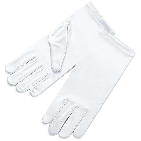 ZaZa Bridal Girl's Satin Dress Gloves Cover