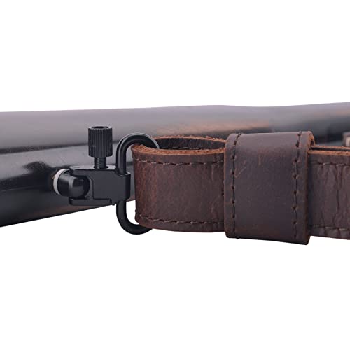 Leather Rifle Sling Gun Ammo Shell Holder Loops For .30-30 .308 .30-06, 45-70 Cartridges (Green) #TOP4