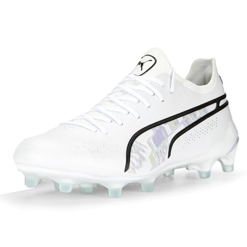 PUMA Womens King Ultimate Brilliance Firm GroundArtificial Ground Soccer Cleats Cleated, Firm Ground, Turf - White2