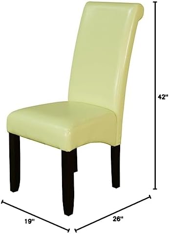 Monsoon Pacific Milan Faux Leather Dining Chairs (Set of 2), Wax Green