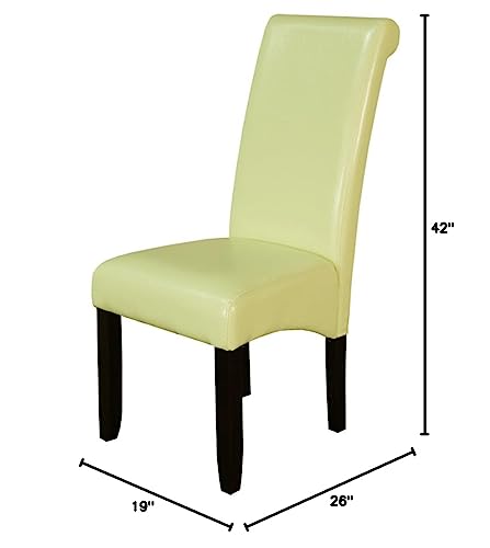 Monsoon Pacific Milan Faux Leather Dining Chairs (Set of 2), Wax Green