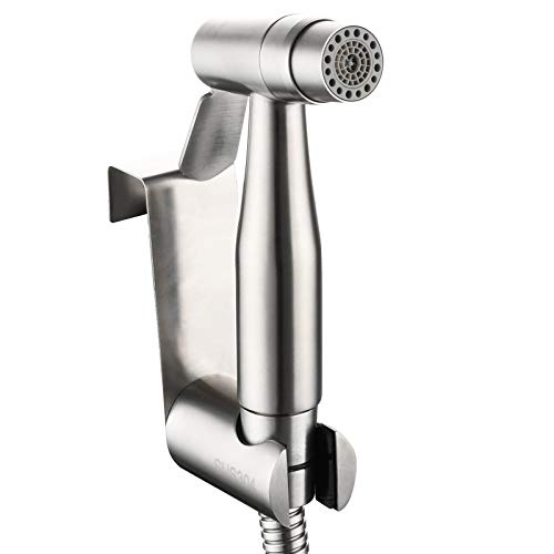 CIENCIA Acier inoxydable Main Chance Bidet Spray Shattaf,Bidet WC Douchette - Prime de Pulvérisation Toilette Bidet, Bidet Spray Pour La Toilette WS024AS