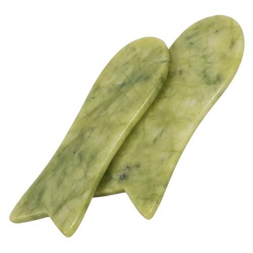 ERINGOGO 2 Piezas raspado de tabletas herramienta chatarra cuerpo Lámina facial masajeador masajes naturales Verde